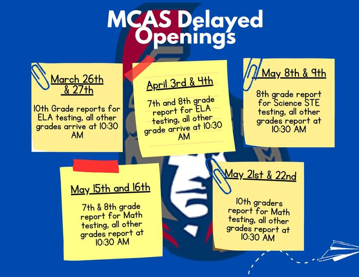 MCAS Delayed Openings flyer